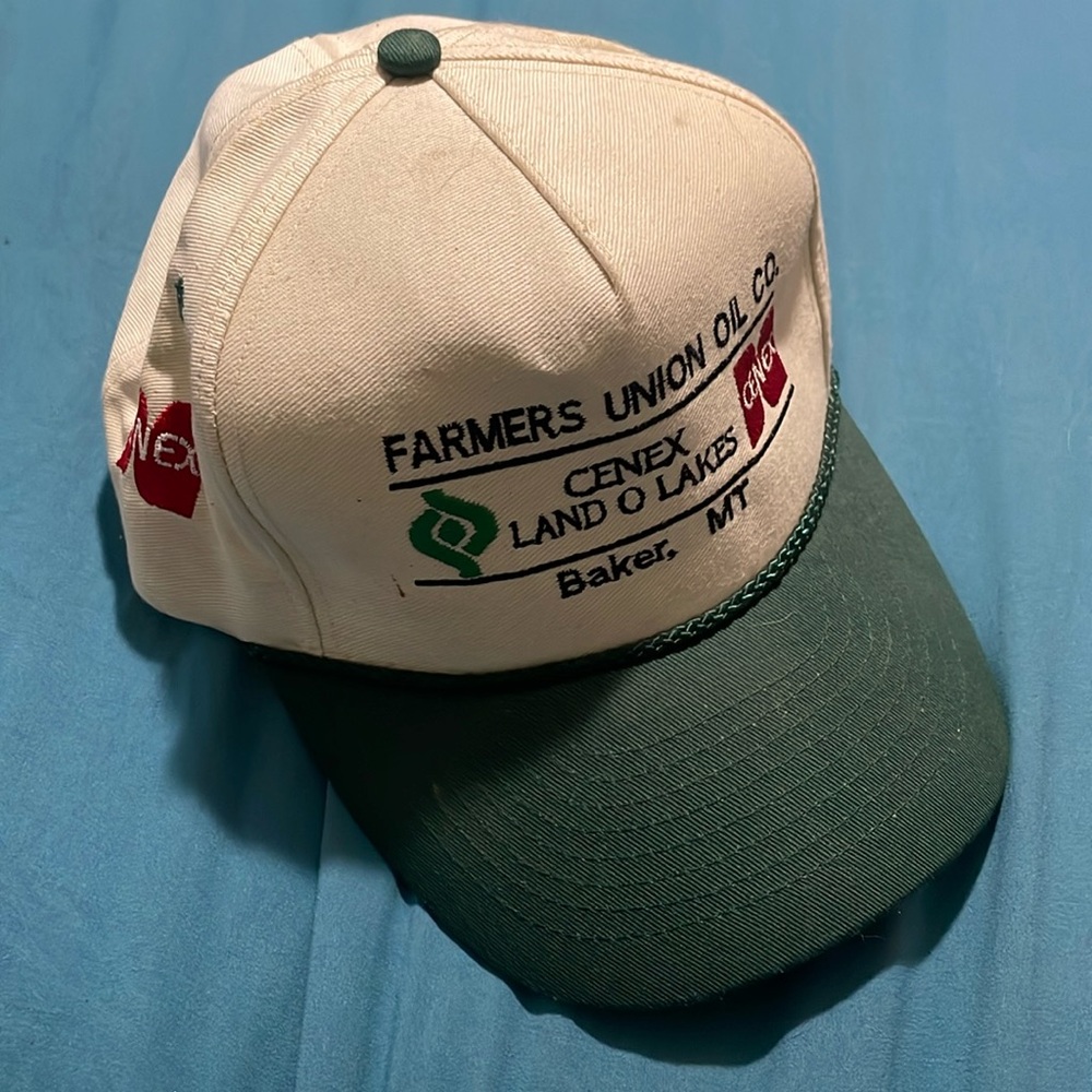 Farmers union oil/cenex land o lakes adjustable baseball cap